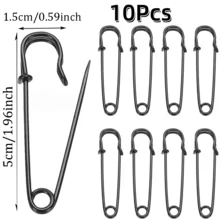 10/20/28Pcs Metal Large Safety Pins 50mm75mm/1.96inch2.95inch Two Sizes DIY Sewing Tools Wedding Brooches Clothing Accessories Handmade, Gold Silver Gun Black Antique Bronze - Multicolor - View 29
