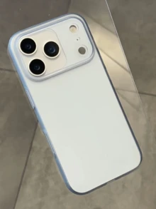 Minimalist Matte Transparent Phone Case Compatible With IPhone 18 Pro Max 18 Pro 17 Pro Max 17 Pro 17 16 Pro Max 16 Pro 16 15 Pro Max 15 Pro 15 14 Pro Max 14 Pro 14 13 Pro Max 13 Pro 13 12 Pro Max 12 Pro 12 11 Stylish Solid Color Soft TPU Cover - Light Blue - View 4