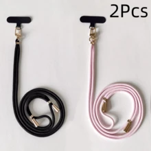 1Pc/2Pcs Adjustable Long Phone Lanyard Strap, Halter For Men And Women, Multi-Functional Crossbody Phone Chain, Durable, Multiple Colors Available, Can Be Used As Bag Shoulder Strap/Insulated Cup Charm/Keychain, Anti-Loss Anti-Theft Rope - Multicolor - View 18