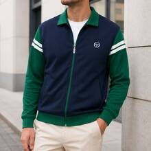 Sergio Tacchini Verdi Track Jacket - Blue / Dark Green B21 - Green - View 5