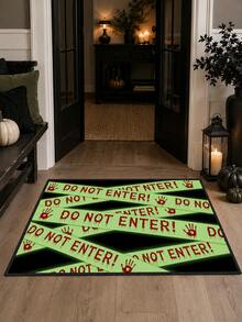 1-Pc Halloween Outdoor Non-Slip Doormat, Bathroom Mat, Kitchen Mat, Decorative Rug, Multi-Functional Mat, Hallway Rug, Soft, Convenient, Slip-Resistant, Kitchen Indoor/Outdoor Entrance, Bedroom, Home Decoration, Machine Washable. - Multicolor - View 6