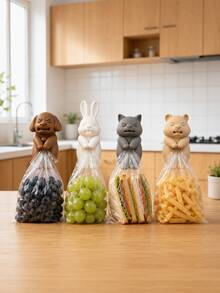 5pcs Cute Animal Shaped Sealing Clips, Perfect For Sealing Coffee, Grains, Candy And Snack Bags, Ideal Housewarming Gift, Fun Collectible For Snack Lovers And Home Decor Enthusiasts - View 3