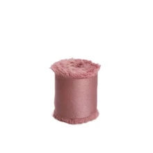 1 Roll Silk Satin Frayed Edge Ribbon For Crafts, Wedding Invitation Decoration, Gift Wrapping 1.5inch X 4.5m - View 16