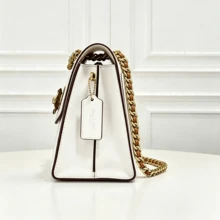 Coach Parker 26 Camellia Women's Shoulder Crossbody Bag, Suitable For Daily Use, Shopping, Travel And Gifting - white brown - View 5