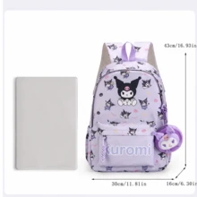 Sanrio Backpack, Cute Fashion Student School Bag, Women's Colorblock Large Capacity Foldable Outdoor Daily Backpack - Multicolor - View 3
