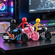 Office Decor Figurine Ornament -- DIY Assembly Model, Suitable For Decoration, Collection, Gift, Party - Multicolor - View 8