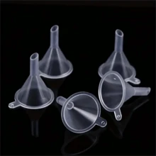 5/10/20/30pcs Mini Funnel Set, Durable PP Plastic, Alcohol-Free, Essential Beauty Tools For Ink, Cosmetics, Lab Bottles, Essential Oils, Spices, Sand Art And Powder Precise Measurement And Transfer - White - View 11