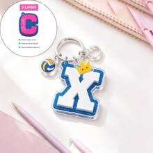Custom Name Keychain Personalized Kids Bag Name Tag With Charms, Kids Bag Tag With Icon For Backpack, Lunch Box Tag, Back To School Gifts - Multicolor - View 12
