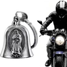 Guardian Angel Motorcycle Bell, Good Luck Bell Keychain, Driving Pendant Accessory, Lead-Free Tin Motorcycle Bell, Good Luck Gift, Suitable For Men And Women, Protect Riding Safety - B - View 2