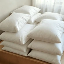 CLSUPER Premium White Goose & Duck Feather Down Throw Pillow Core,18x18" 20x20" 21x21" 14x21",100% Cotton Cover, Fluffy Soft, No Shedding Breathable, Plump Washable, Rectangular Decorative Cushion For Bed Sofa Couch - White - View 3