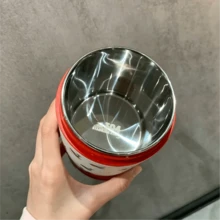 500ml 304 Stainless Steel Healthy Fashionable Cute Cherry Portable Breakfast Cup/Lunch Box Suitable For Camping/Work/School/Hiking - Cute Cherry - View 4
