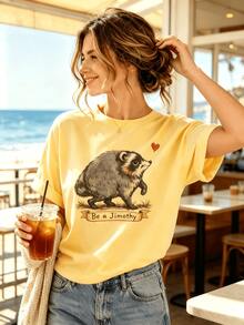 Women T-Shirts - Yellow 2 - View 4