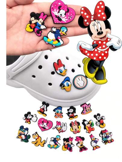 Disney Cartoon Themed Shoe Charms, Including Shoe Flowers, Shoe Buckles, Detachable Shoe Flowers, Shoe Decorative Buttons, Back To School Gifts For Classmates And Friends, Perfect Birthday Gifts, Holiday Decorations And Halloween/Christmas Gifts For Friends, Family And Colleagues
