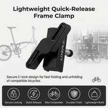 Black Lightweight Aluminum Alloy Quick Release C Clamp Buckle, Precision Hinge Clamp Lever Frame Connector For Folding Bicycle Urban Commuting - Black - View 4