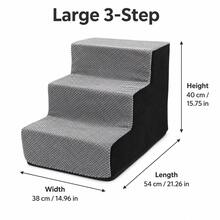 1pc Right Angle Pet Stairs, 3/4/5 Steps High Elasticity Sponge Climbing Ladder Suitable For Elderly And Disabled Pets To Get On Sofa And Bed, Non-Slip And Removable Washable - Multicolor - View 36