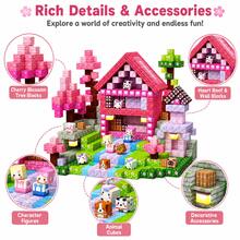 20-300pcs Magnetic Building Blocks Children's Toys, Pink Forest Park Set, With Cute Character Blocks, Princess Magnet Game, Educational Toys, STEM Sensory Gift - Multicolor - View 6