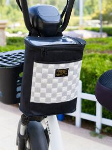 Motorcycle Scooter Front Storage Bag, Touch Screen Phone Window Handlebar Organizer Pouch, 23 X 27 X 12 Cm Zippered Hanging Bag With Front Pocket And Detachable Shoulder Strap For Electric Scooter, Moped, E-Bike, Daily Commuting Accessories - A - View 11