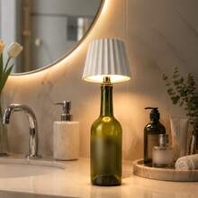 2/1pc Portable LED Creative Table Lamp, USB Rechargeable, 3 Color Modes, Touch Switch, Adjustable Brightness, Direct Plug Into Bottle For Use, DIY With Various Bottles, Suitable For Living Room/Dining Room/Bathroom/Windowsill And Bedroom Lighting Decoration - Bottle Lamp - View 7
