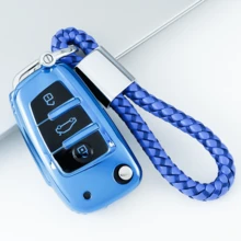 1件裝 TPU 全方位保護汽車翻轉鑰匙遙控器保護套,適用於 Audi A1 A3 A4 A5 A6 A7 S3 S7 S8 R8 Q2 Q3 Q5 Q7 Q8 C5 C6 TT RS3 RS6,精緻高端鑰匙包,男女皆宜 - KY38 - 查看 6