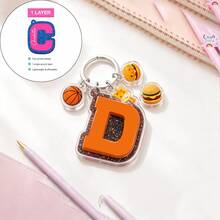 Custom Name Keychain Personalized Kids Bag Name Tag With Charms, Kids Bag Tag With Icon For Backpack, Lunch Box Tag, Back To School Gifts - Multicolor - View 21