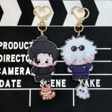 1pc/3pcs/6pcs Cartoon Anime Keychain, Suitable For Back To School Backpack Key Decoration, Halloween, Party Decoration, Holiday Decoration, Car Pendant, Party Gift, Back To School Gift, Perfect Gift For Fans. - Multicolor - View 1