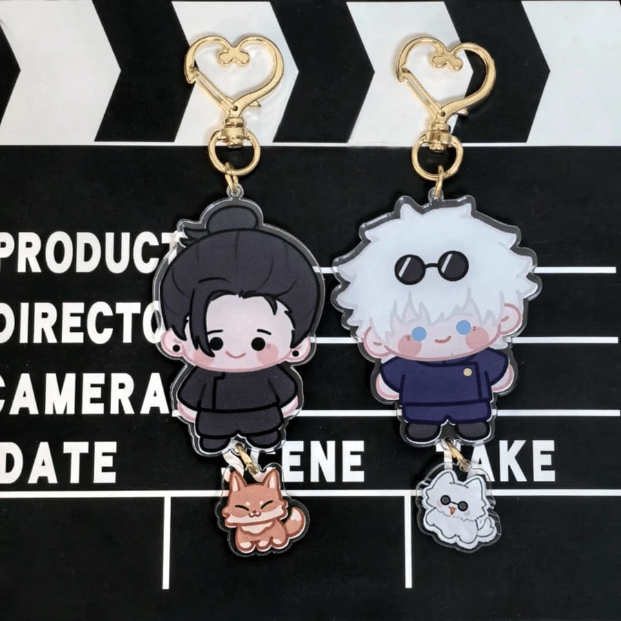1pc/3pcs/6pcs Cartoon Anime Keychain, Suitable For Back To School Backpack Key Decoration, Halloween, Party Decoration, Holiday Decoration, Car Pendant, Party Gift, Back To School Gift, Perfect Gift For Fans. - Multicolor - View 1