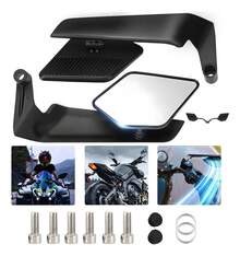 Modified Folding Rearview Mirror For Motorcycle, Motorcycle Rearview Mirrors Universal Spoiler Spare Parts, Made Of Aluminum Alloy, Not Easily Damaged. - A - View 13