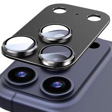 CASECOPS 1件相機鏡頭螢幕保護貼，相容 iPhone 17 Pro Max/17 Pro，黑色，不易碎，強吸附，適用於手機殼，金屬強化玻璃後置相機螢幕保護貼 - 黑色 - 查看 9