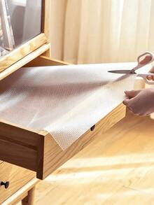 1 Roll Cabinet Liner Mat, Moisture-Proof Heat Resistant Non-Slip Drawer Table Pad, Waterproof Oil Dust Proof For Cabinet Drawer Fridge, Easy To Clean, Kitchen Counter Furniture Storage Mat, Home & Christmas Party Organizer Kitchen Storage Accessories - A - View 13