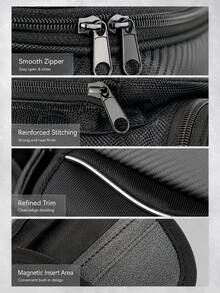 Motorcycle Tank Bag Magnetic Tank Storage Bag With Transparent Touchscreen Phone Window For Navigation, Multi-Pocket Oxford Cloth Motorcycle Tank Luggage Bag, Street Bike Sport Cruiser Riding Gear Storage Bag, Motorcycle Accessories - A - View 9