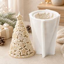 Zhonghui Mold 3D Christmas Tree Silicone Candle Mold Pine Tree Snowflake Wax Mold DIY Scented Candle Making Supplies Holiday Home Decoration Gift - Tree - View 6