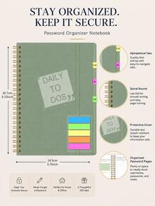 Trees A5 24-Month Weekly & Monthly Planner, 8.15 X 5.71 Inch Green Spiral Bound, Includes Daily To-Do List, Goals, Notes And Colorful Index Tabs, Suitable For Work, Home And Office, Back To School Office Desk Accessories - Green - View 4
