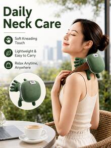 USB Powered Neck And Shoulder Heating Massager, Electric Massager Simulating Hand Movements, Targeting Muscles Around Scapula, Providing Deep Kneading Massage For Neck, Shoulders And Legs - C-Green - View 4