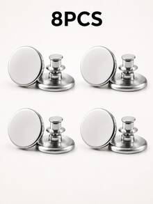 1/2/4/8Pcs Strong Magnetic Curtain Clips, 20mm Round Metal Curtain Holdbacks, No-Drill Curtain Buckles For Bedroom, Living Room And Home Decor - A - View 9