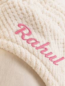 2pcs Custom Embroidered Waffle Weave Hair Drying Turban With 4 Color Options, Personalized Name Embroidered Hair Wrap For Post-Shower Use In Bathroom, Bedroom And Dressing Room, Thoughtful Holiday Gift - Multicolor - View 4