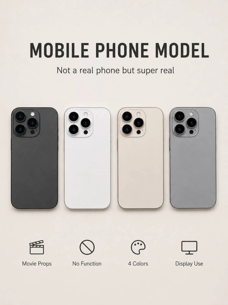 Suitable For Movie Props, Short Video Props, April Fools' Day Prank Props, Store Display Phone Models - Two Sizes: 6.7 Inch And 6.1 Inch - Multicolor - View 1