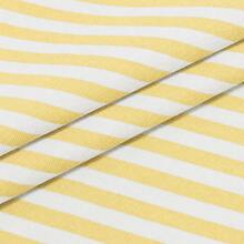 2026 Spring/Summer Striped Casual Versatile Elegant Square Neck Contrast Color Raglan Sleeve T-Shirt, Suitable For Office, Party, Travel And Multiple Occasions - Light Yellow - View 5