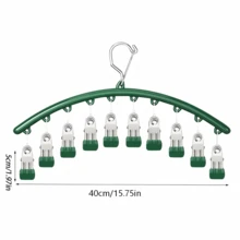 Windproof Clothes Rack, Sock Clips, Multi-Clip, Seamless Sock Drying Rack, Multi-Functional Clothes And Wet Towel Drying Rack, Heavy Duty Foldable Space Saving, Indoor Outdoor Hanging Laundry Dryer, For Socks Underwear Towels Mothers Day - View 2