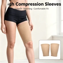 680D Sports Compression Leg Warmers, Thigh Slimming Leg Sleeves, Thick Leg Pressure Leg Wraps, Elastic Calf Sleeves - Multicolor - View 3