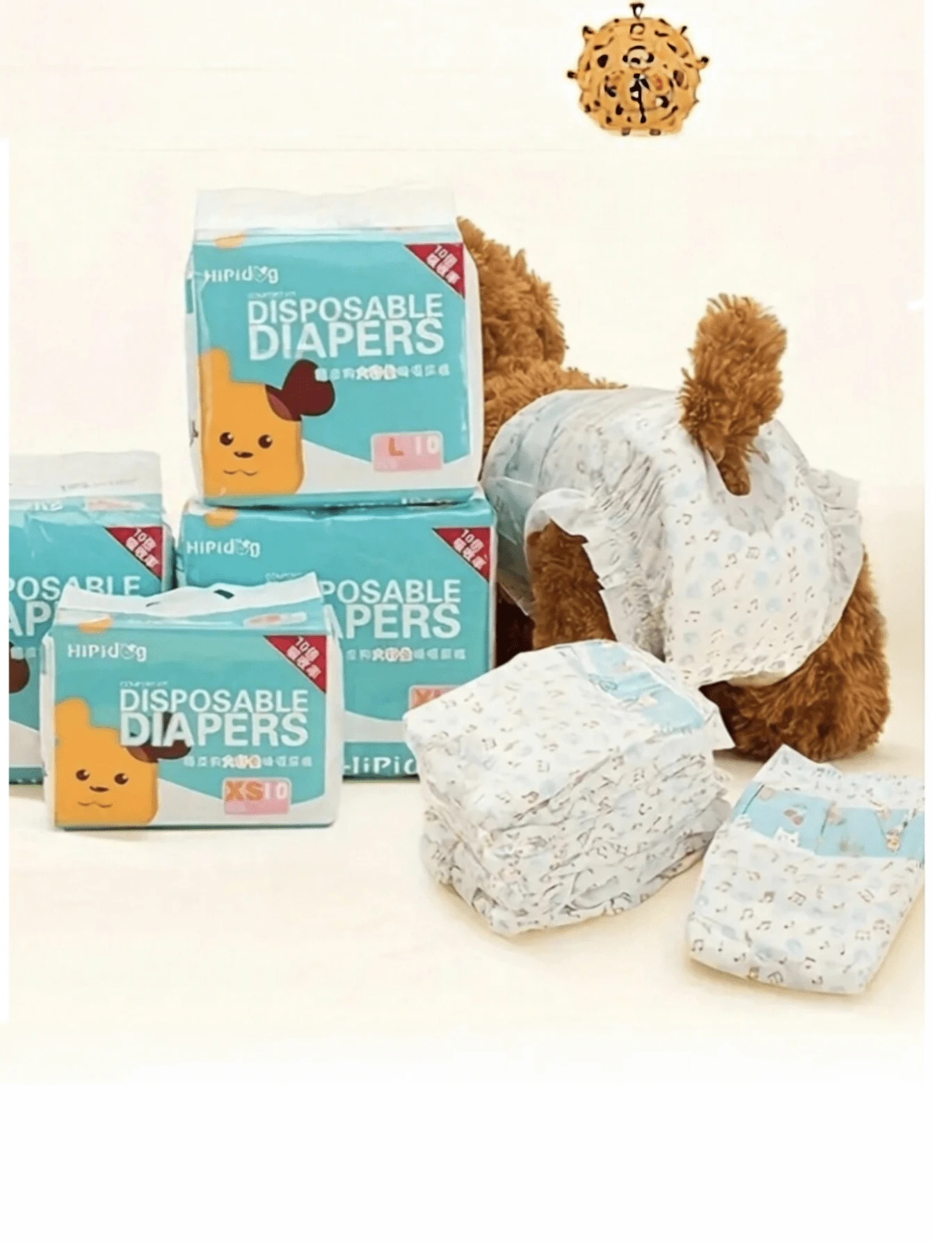 Disposable Male & Female Dog Diapers, Super Absorbent Leak‑Proof Pet Sanitary Pants For Small Medium Large Dogs,Random New And Old Models Are Shipped. - S-male - View 1