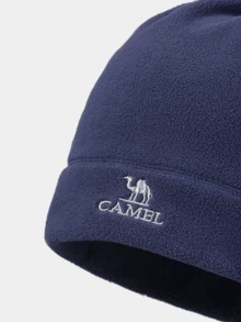 CAMEL CROWN Fleece Hat, Scarf, Cap, Dual-Use, Autumn And Winter New Style, Thickened, Warm And Windproof Cap, Large Head Circumference, Cap - Navy Blue - View 2