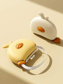1pc Cute Rabbit Retractable Tape Measure, Double-Sided Portable Soft Ruler, Auto-Lock Flexible Body Tape, Suitable For Body Measurement, Sewing, Tailoring, Craft, Home Daily Use, Measuring Waist And Fabric, Suitable For Tailoring Sewing Enthusiasts, Home Users, Pocket Size Measuring Tape, Kawaii Mini Handheld Measuring Tool, Back To School Home Gift, Cartoon Tape Measure, Beautiful Portable Body Measuring Tape, Birthday Holiday Self-Care Gift - A - View 4
