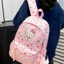 Sanrio Backpack, Cute Fashion Student School Bag, Women's Colorblock Large Capacity Foldable Outdoor Daily Backpack - Multicolor - View 7
