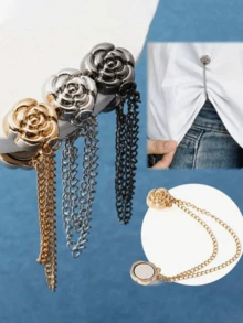 6 buah Klip Manset yang Dapat Diatur, Klip Pengencang Pinggang untuk Memendekkan Kaos, Klip Ujung Celana Jeans, Klip Gesper Tanpa Jahitan Multifungsi, Cocok untuk Celana, Lengan Baju, Rok, dan Gaun (Tersedia 3 Warna) (Pilihan 1/24/6 buah) - Beraneka warna - View 3