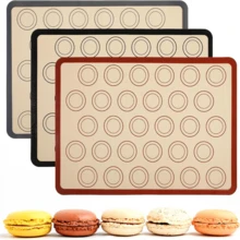 1pc Dishwasher Silicone Baking Mat, 16.5*11.6 Inch Non-Stick Macaron Mat, High Temperature Resistant Silicone Material, Smooth Flat Baking Surface For Easy Release, Reusable For Cookies, Macarons And Various Desserts, Practical Tool For Professional Macaron Makers And Home Baking Enthusiasts, Easy To Clean With Water Or Dishwasher, Flexible And Durable - View 13