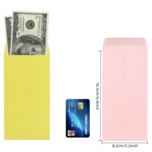 20/30/50Pcs 6.4 X 3.2 Inch Kraft Paper Cash Envelopes, Solid Color Self-Adhesive Seed & Coin Envelopes For Budgeting, Money Saving & Small Item Storage - A - View 2