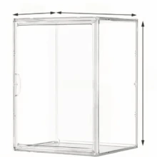 Transparent Storage Box/Display Cabinet/Storage Cabinet/Dust-Proof Cabinet (Magnetic Door Design), Suitable For Storing/Displaying/Storing Various Items, Toy Storage/Statues/Collectibles/Bags/Shoes/Books/Cosmetics - Storage Box - View 9