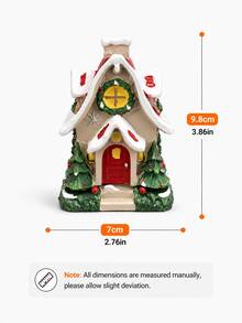 This Snow House Decoration Is A Cute Holiday Cottage Tabletop Decor, A Holiday Mini Cottage Ornament, Suitable For Home, Mantel, Desk And Party Decoration. - A - View 10