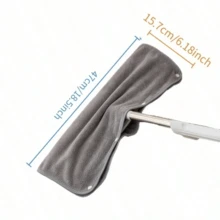 3/2/1 Pack Optional, Floor Squeegee Replacement Mop Cloth, Super Absorbent Coral Fleece Dusting Cloth, Strong Stain Removal No Shedding Wet & Dry Use Easy To Clean, Soft Thickened Coral Fleece Material, Universal Size Hook & Loop Installation, Suitable For Home Bathroom Kitchen Living Room Bedroom Tile Wood Floor Glass Pet Household Cleaning - Upgraded and Thickened - View 5