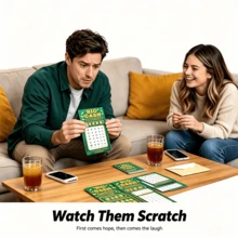 5 Fake Lottery Tickets And Scratch Off Cards That Look Real - Winning $5M - Gag Gifts Funny Adult - Prank Gifts For Adults Funny Pranks - April Fools Pranks - Green - View 3